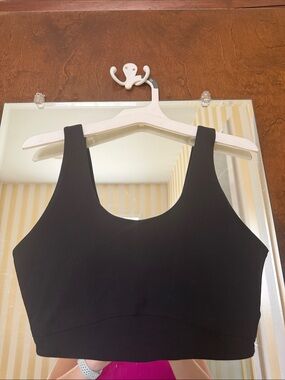 Black Scoop Neck Sleep & Lounge Bralette